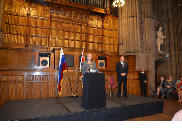 Ushakov Medals presented to 73 veterans of the Arctic Convoys in Manchester