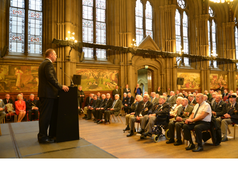 Ushakov Medals presented to 73 veterans of the Arctic Convoys in Manchester