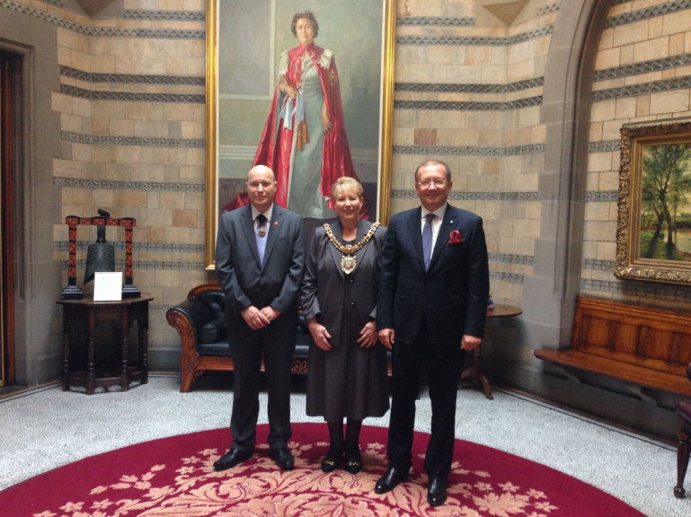 Ushakov Medals presented to 73 veterans of the Arctic Convoys in Manchester